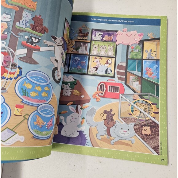 Highlights Hidden Pictures : Pet Puzzles DELUXE New Paperback Stickers Cut/Color - Picture 3 of 5